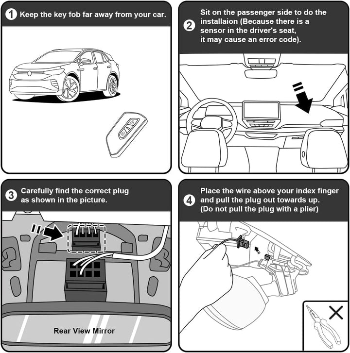 Fitcamx Dashcam 4K Kompatibel mit VW ID.4 ID.5 2021-2024 Pro 1st Edition Pro S & Audi Q4 e-tron, 216