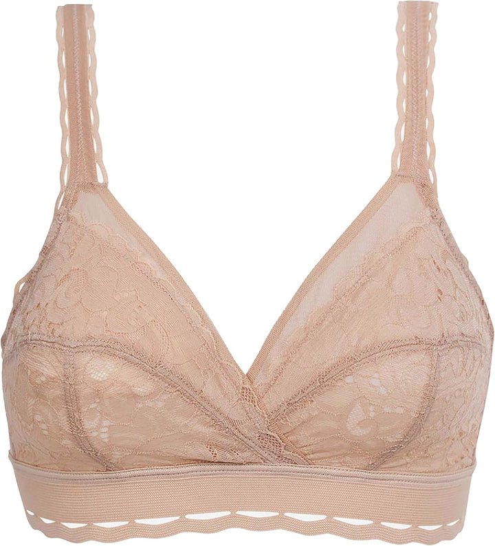 Playtex Damen BH Ohne Bügel Recycled Classic Lace Support Soft Cup x1 75B Beige, 75B Beige