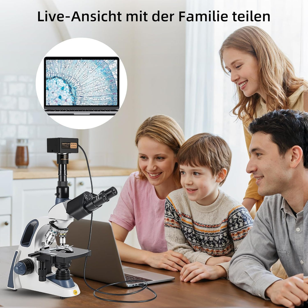 SWIFT Swiftcam SC2003R-CK – 20-MP Kamera für Mikroskope, USB-3.0-Direktkopplung, 0,5× Reduktionsopti