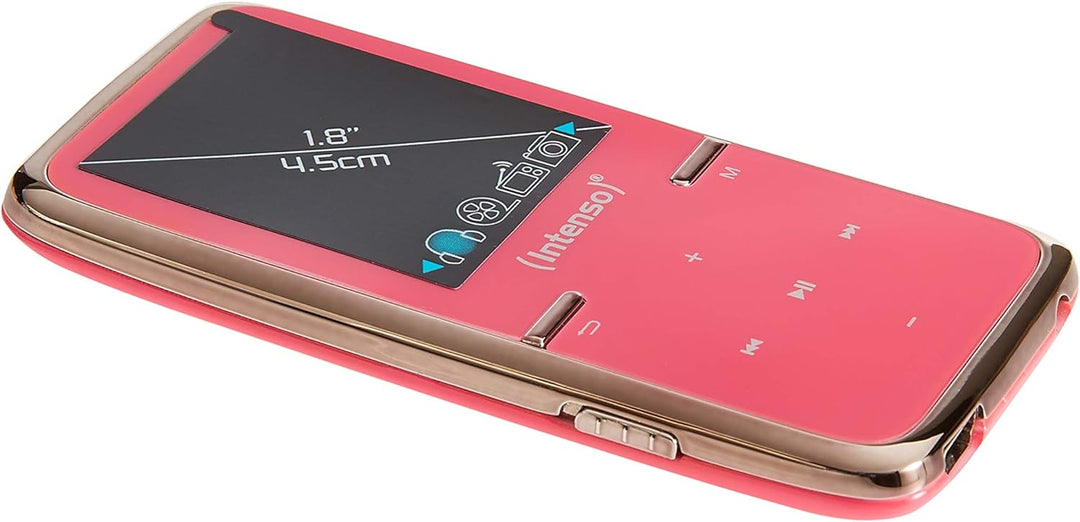 Intenso Video Scooter MP3-Videoplayer (4,5 cm (1,8 Zoll) Display inkl. 8GB micro SD-Karte) pink Pink