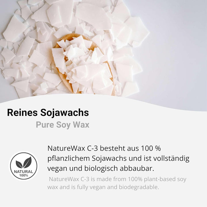 Sojawachs Flocken 22,68 kg (50 lbs) NatureWax® C-3 natürliches Wachs für Kerzen giessen Kerzenwachs