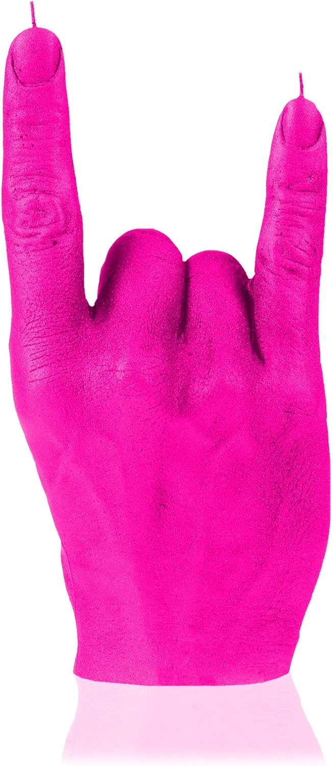 Candellana Hand RCK Kerze - Hand Figur - Coole Deko - Gothic Deko - Grunge Deko Kerze - Heavy Metal