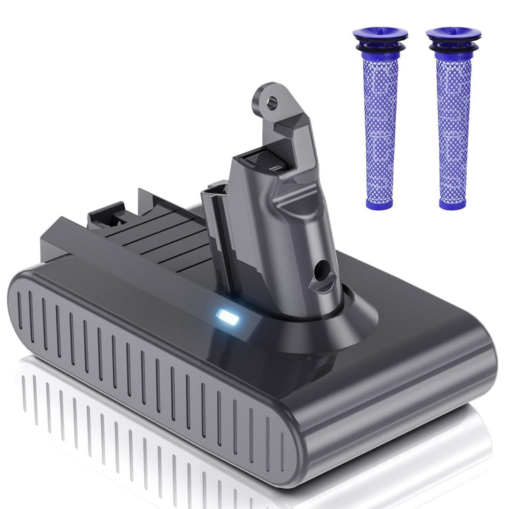 8000mAh für Dyson V6 Akku, Ersatzakku für Dyson V6 Kompatibel mit Absolute Animal Motorhead SV03 SV0