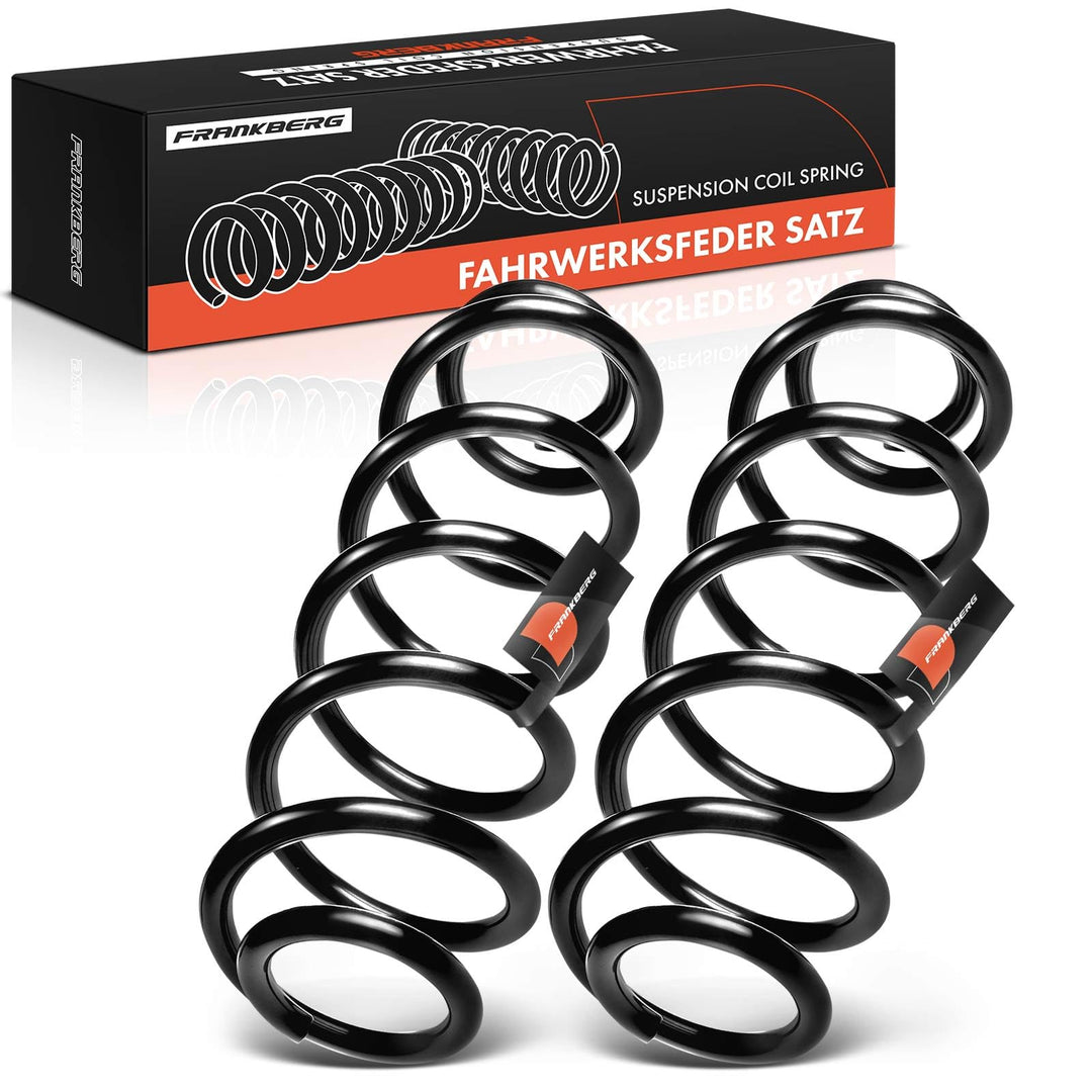 Frankberg 2x Federn Fahrwerksfeder Hinterachse Kompatibel mit Golf V 1K1 VI 5K1 2003-2013 J-e-t-t-a