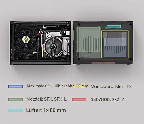 Zalman M2 Mini Mini-ITX Gehäuse – Silber