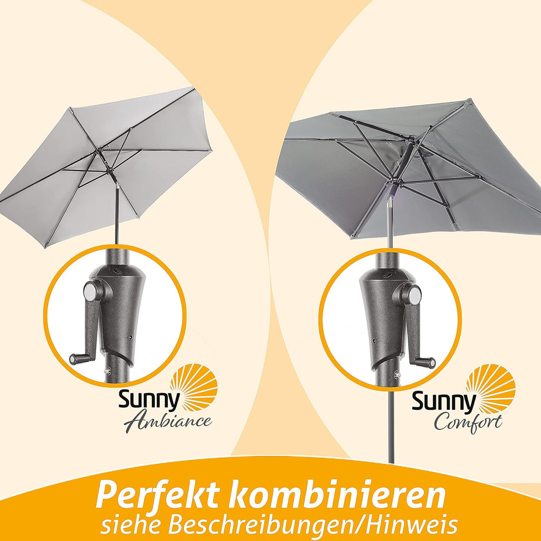4smile Sonnenschirmhalter Balkongeländer – Aluminium Sonnenschirm Balkon Halterung - Schirmhalterung