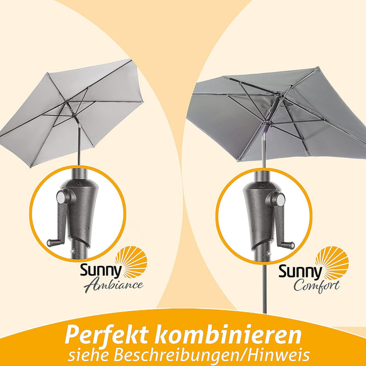 4smile Sonnenschirmhalter Balkongeländer – Aluminium Sonnenschirm Balkon Halterung - Schirmhalterung