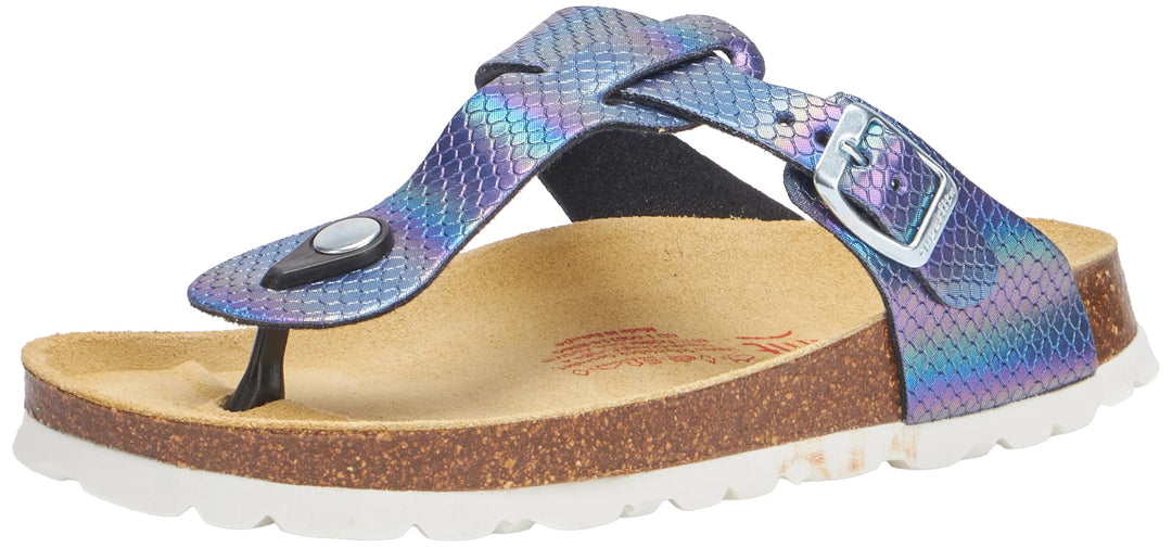 Superfit Mädchen Fussbettpantoffel Sandale 26 EU Blau 8000, 26 EU Blau 8000