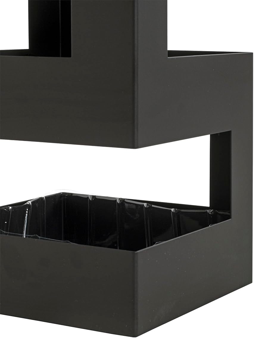 HAKU Möbel Schirmständer, Metall, schwarz, B 16 x T 16 x H 48 cm, Schwarz