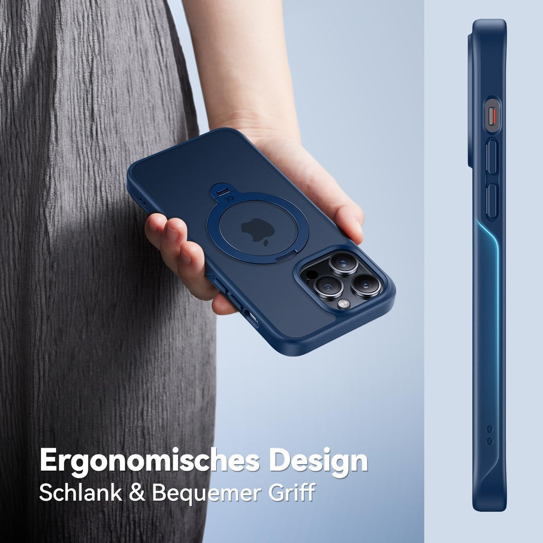 CASEKOO 360° MagicStand (Pro-Version) für iPhone 13 Pro Max Hülle für MagSafe [Unsichtbarer Ständer]