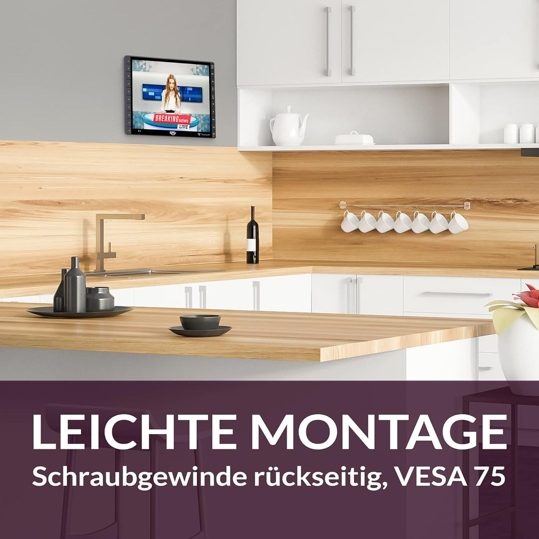 Xoro PTL 1450 V2 35,5 cm (14 Zoll) Tragbarer DVB-T/T2 Fernseher (freenet TV für Private Sender, 12-2