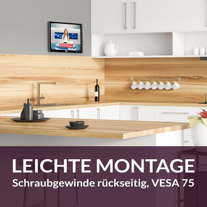 Xoro PTL 1450 V2 35,5 cm (14 Zoll) Tragbarer DVB-T/T2 Fernseher (freenet TV für Private Sender, 12-2