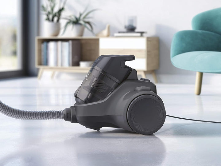 Electrolux Ec41-4T Ease C4 beutelloser Staubsauger, 750 W, 80 Dezibel, Stahl, Schwarz, 1,8 Liter