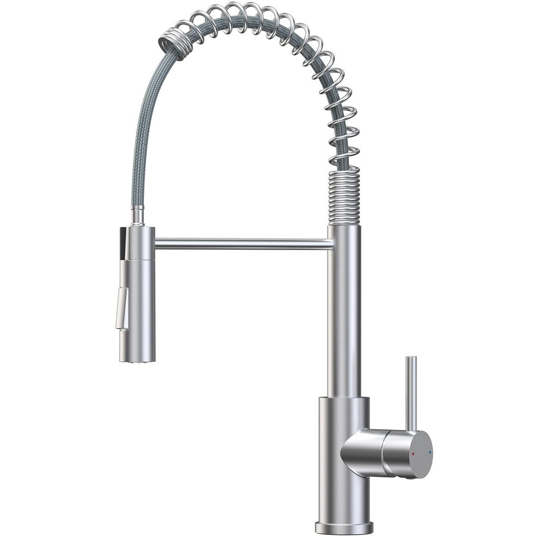 CECIPA Wasserhahn Küche, Hochdruck Küchenarmatur Mit Herunterziehbare Brause, Mischbatterie Küche Zw