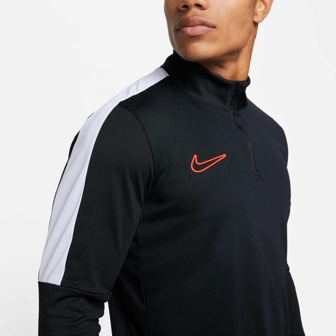 Nike Academy 25 Dri-FIT Strick-Fussball-Trainingsjacke für Herren, FZ9824 Black/White/Bright Crimson