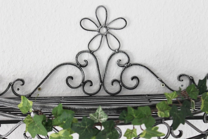 DanDiBo Wandregal 09919 Wandkonsole 50 cm Küchenregal aus Metall Topfhänger Kräuterregal