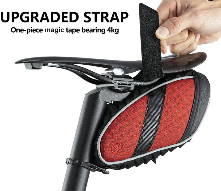 ROCKBROS Satteltasche für Fahrrad, MTB, Fahrradtasche hinten, Sattel, 1,5 l, wasserdicht, reflektier