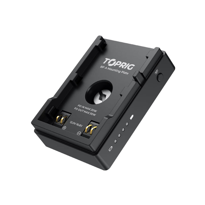 Accsoon TOPRIG BP-A Akkuplatte für EOS BP-A Typ Akkus, 30 W PD-Ausgang, 60 W Max für EOS Cinema Kame