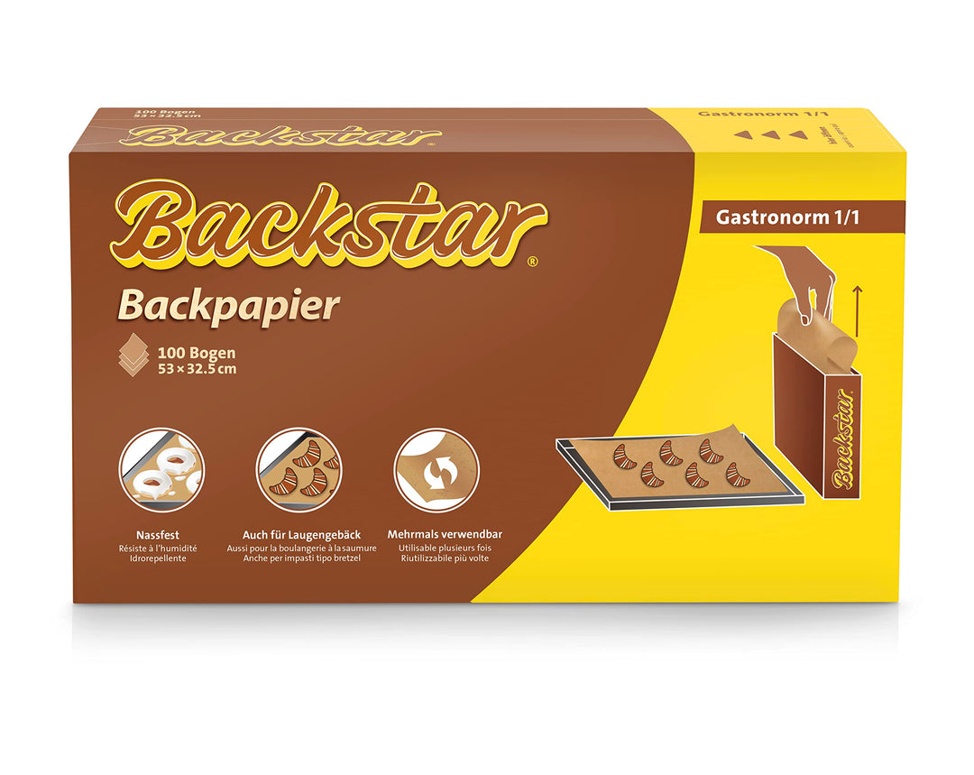 100 Profi-Bogen Backpapier, Gastronorm 1/1; 53 x 32.5 cm
