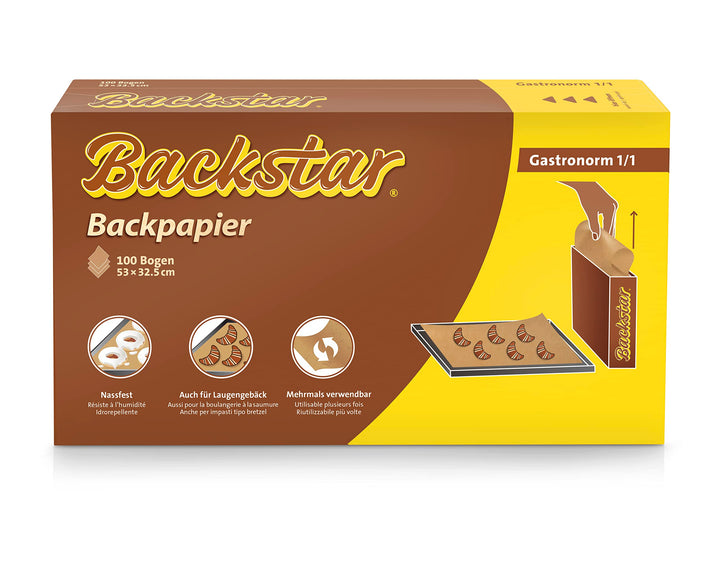 100 Profi-Bogen Backpapier, Gastronorm 1/1; 53 x 32.5 cm