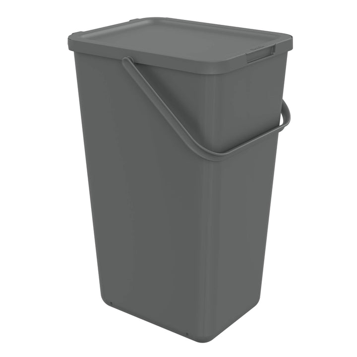 SUNDIS Loops, 32L Mülleimer für Mülltrennung im Innenbereich, rechteckig, aus recyceltem Kunststoff,
