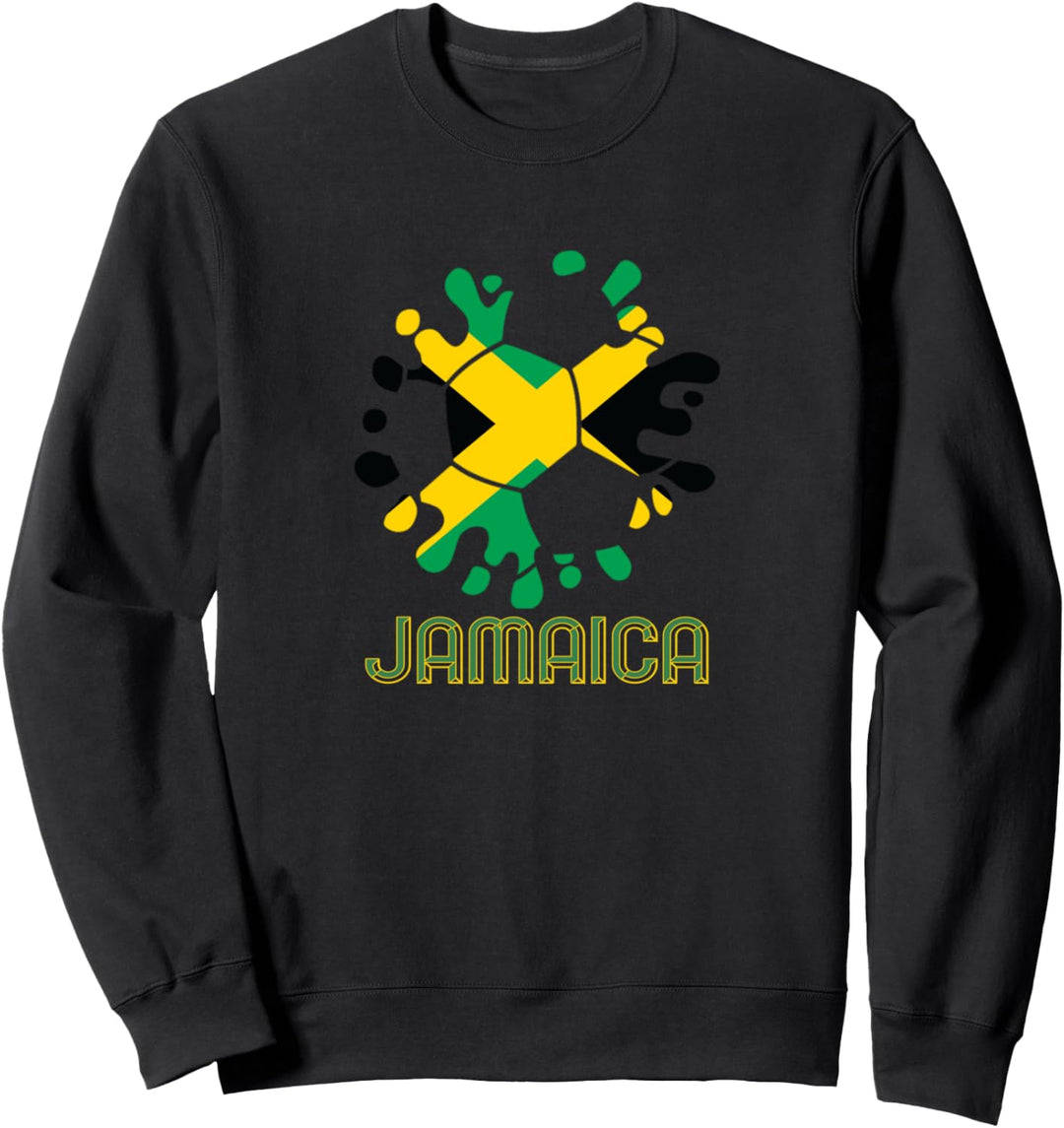 Jamaikanische Fussball-Fan-Souvenir Nationalflagge Jamaika Futbol Sweatshirt