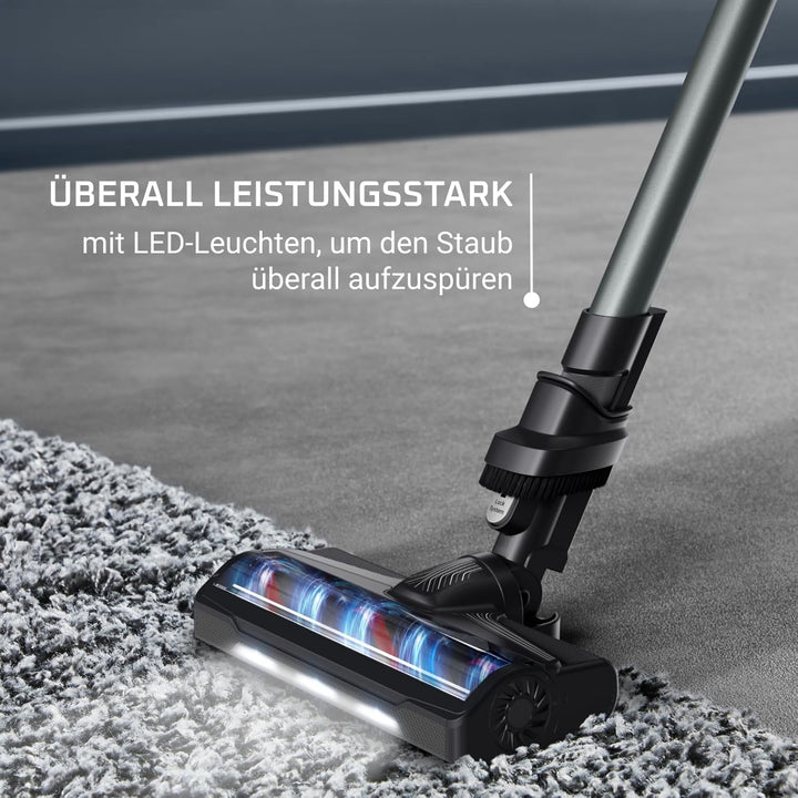 Rowenta X-PERT 7.60, Akkustaubsauger, 140 W Saugleistung, langlebiger Akku, Hochleistungs-LED-Bodend