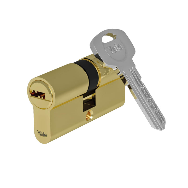 Yale Serie 1000 Europrofil-Zylinder Doppelzylinder mit Not- und Gefahrenfunktion 30/40 mm Messing po