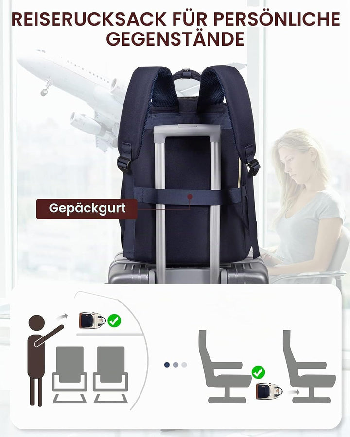 LOVEVOOK Rucksack Damen Laptop Rucksack 17 Zoll Schulrucksack Mädchen Teenager Wasserdicht Schultasc