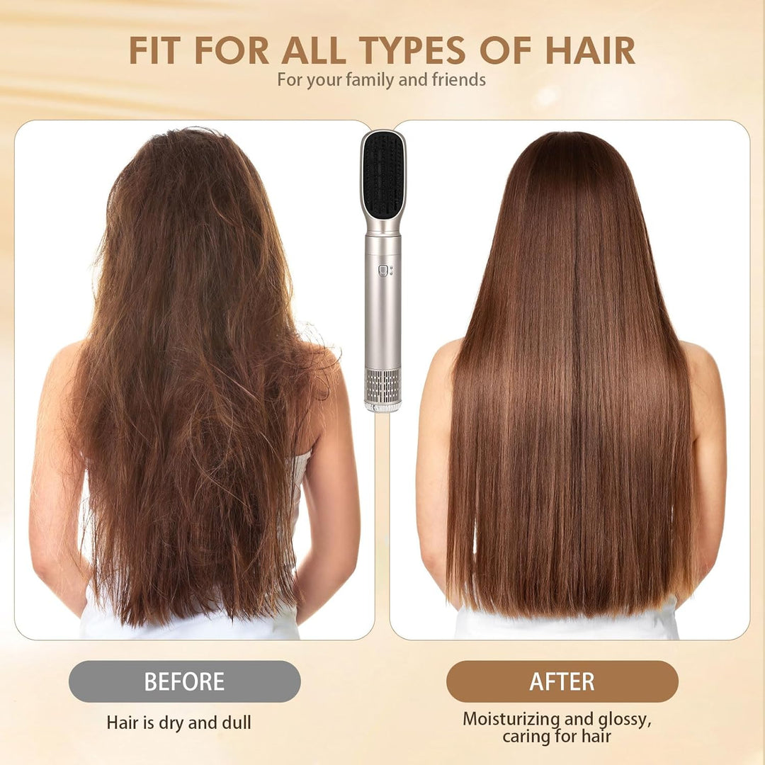 Aofesel Air Styler 6 in 1 Auto Lockenstab, 1200 W Magic Styler mit Haartrockner, Blasbürste, Föhnbür