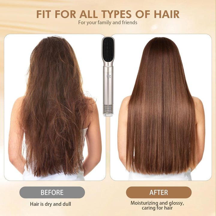 Aofesel Air Styler 6 in 1 Auto Lockenstab, 1200 W Magic Styler mit Haartrockner, Blasbürste, Föhnbür