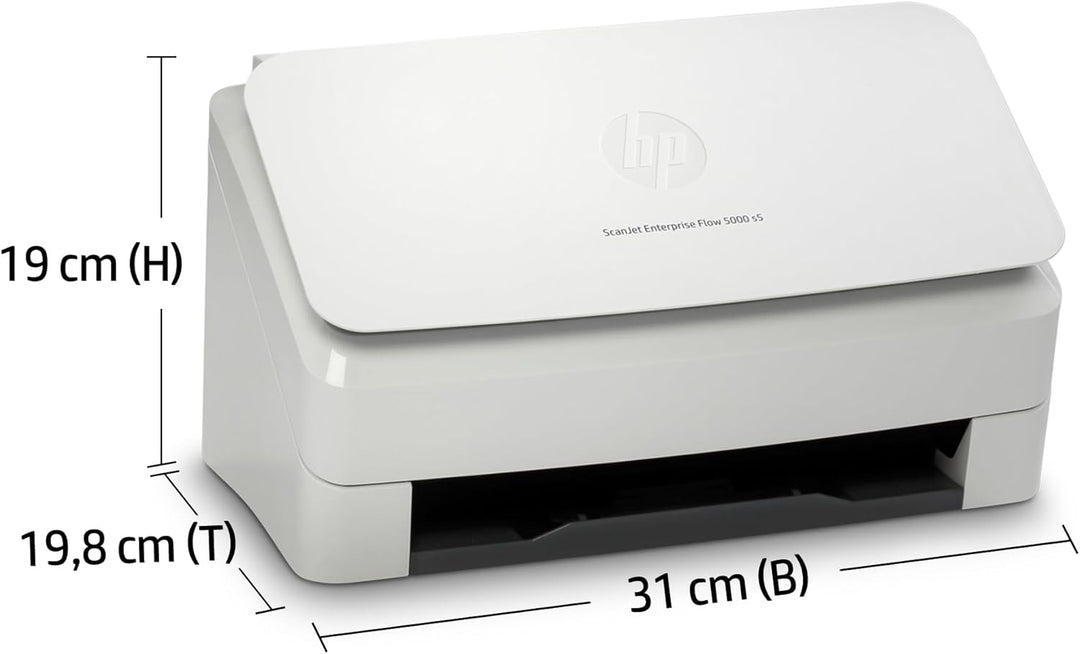 HP ScanJet Enterprise Flow 5000 s5, Scanner, Einzelblattzufuhr, 80-Blatt ADF, USB, bis zu 7.500 Seit