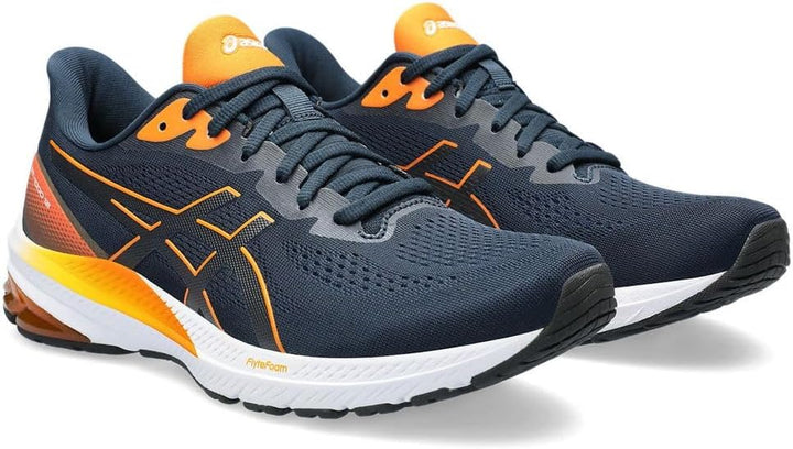 ASICS GT-1000 12 Laufschuh Herren 46.5 EU Blau Orange, 46.5 EU French Blue Bright Orange