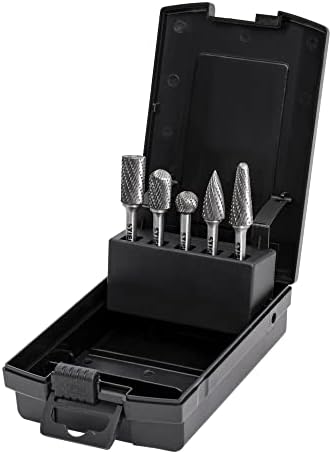 STIER Frässtifte-Set, 5-teilig, vielseitig einsetzbar für präzise Fräsarbeiten in Metall, Holz und K