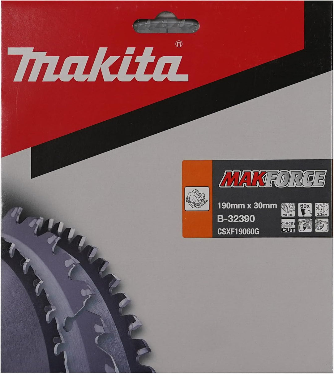 Makita B-32390 MAKFORCE Saegeb. 190x30x60Z, 190mm x 30mm