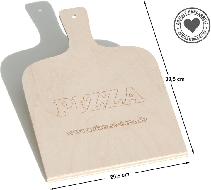 PIZZASTEIN - BROTBACKSTEIN Set, extra dicker lebensmittelechter Schamottestein eckig 40 x 30 x 3 cm