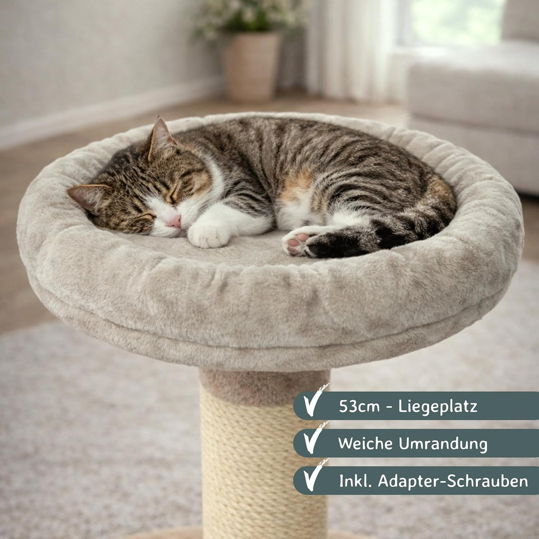 nanook - Liegeplatz, Liegemulde XL - Liegefläche Ø 53 cm - für grosse Katzen geeignet - für M8 M10 K