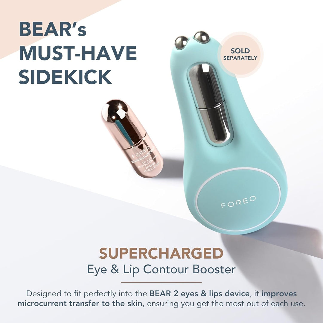 FOREO SUPERCHARGED Augen- und Lippenkontur Booster Serum - Leitfähige Augencreme - Niacinamid Serum