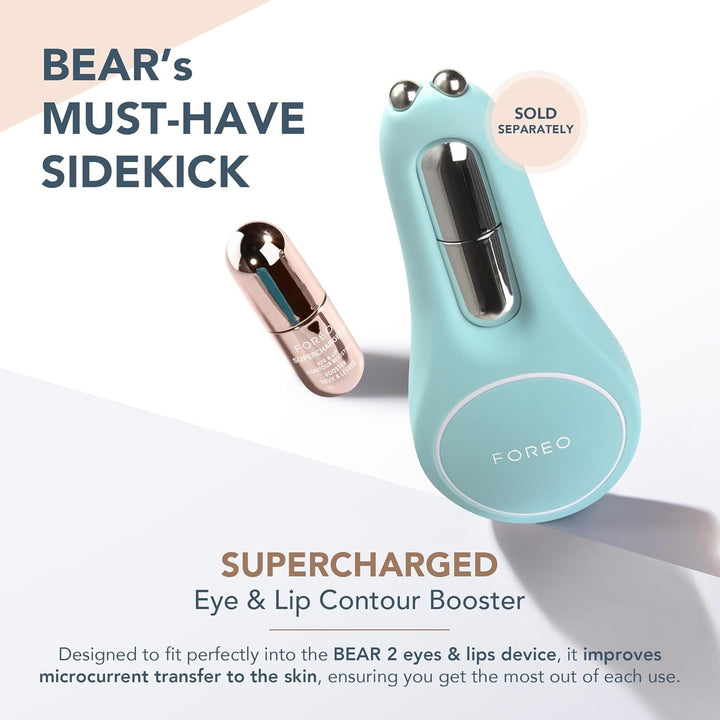 FOREO SUPERCHARGED Augen- und Lippenkontur Booster Serum - Leitfähige Augencreme - Niacinamid Serum