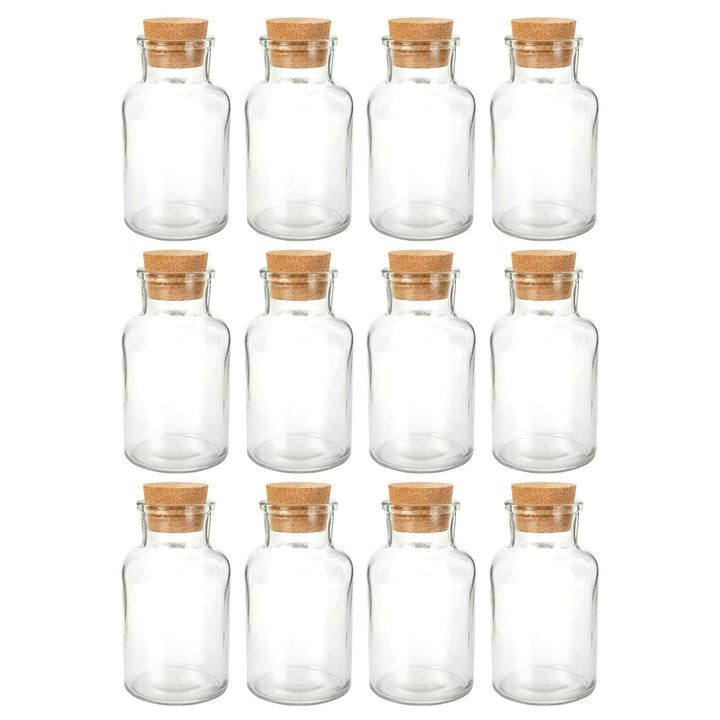 Schramm® Gewürzgläser 150 ml rund 10,3 x 5,8 cm wählbar 6, 12 oder 24 Stück mit Kork Verschluss inkl