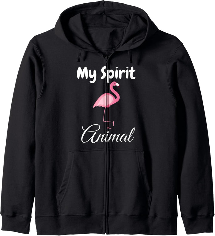 Flamingo Geschenk Mein Geist Tier Lustige Flamingos Kapuzenjacke