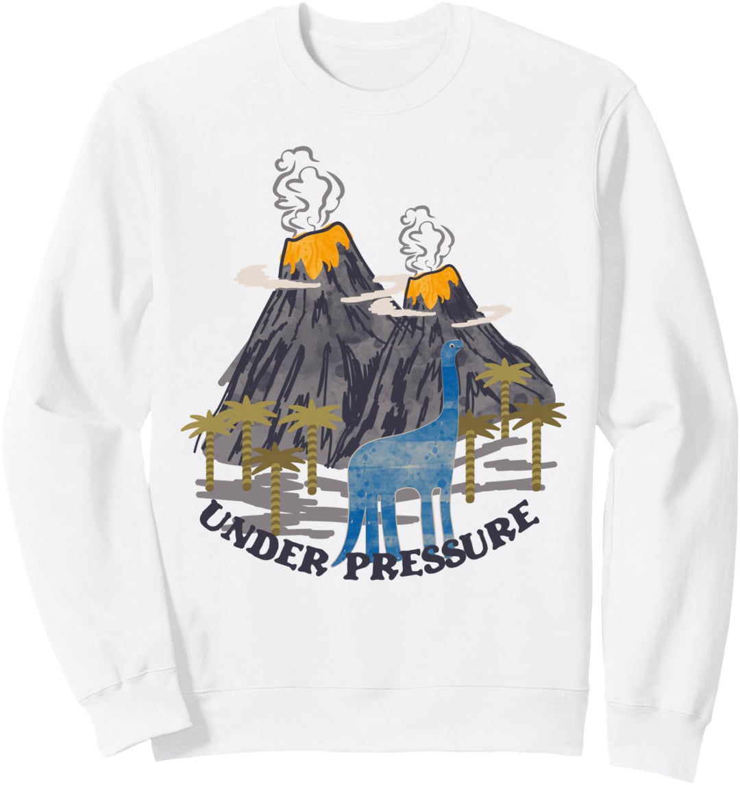 Dino Lustiger Dinosaurier T-Rex Vulkan Jungen Mädchen Kinder Sweatshirt