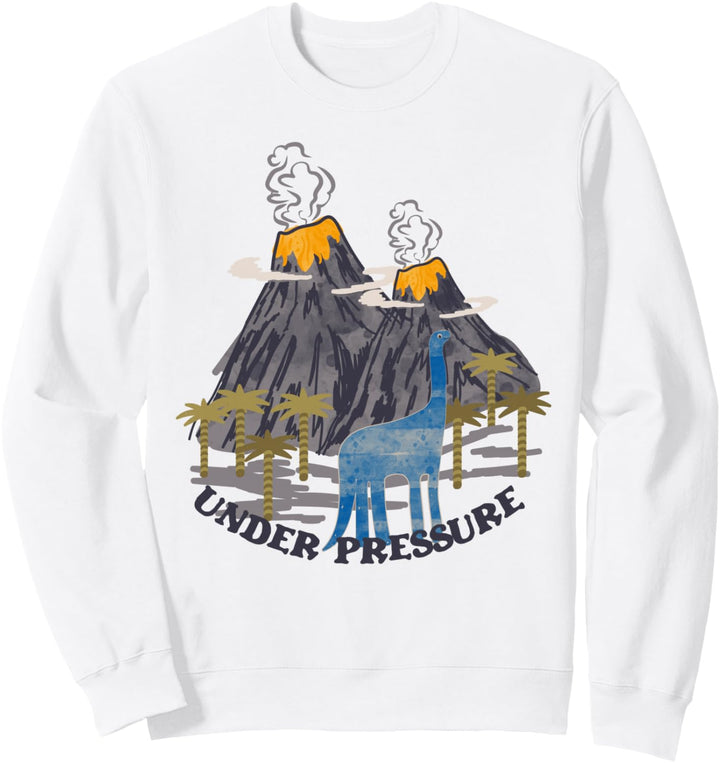 Dino Lustiger Dinosaurier T-Rex Vulkan Jungen Mädchen Kinder Sweatshirt