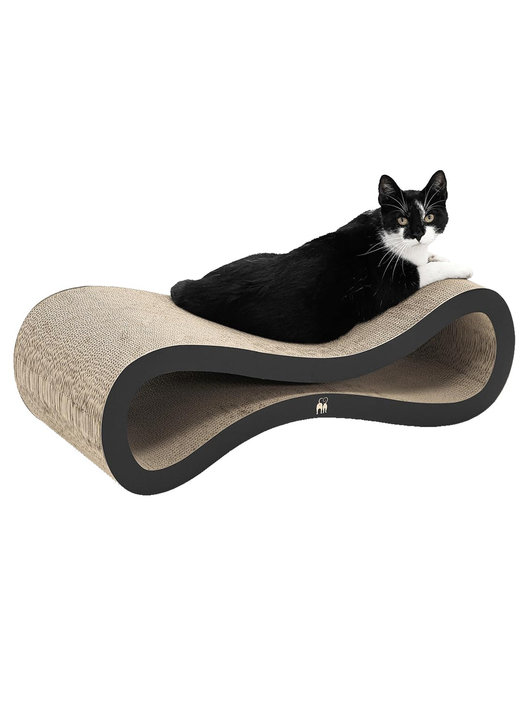 Petrebels Kratzpappe Simba 75, Katzen Kratzbrett aus sehr stabilem Karton, Kratzkarton 75 x 32 x 23