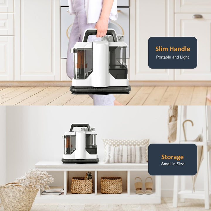 Polsterreiniger Gerät 15000PA, Waschsauger Teppichreiniger 750W, Fleckenreiniger Nasssauger für Tepp