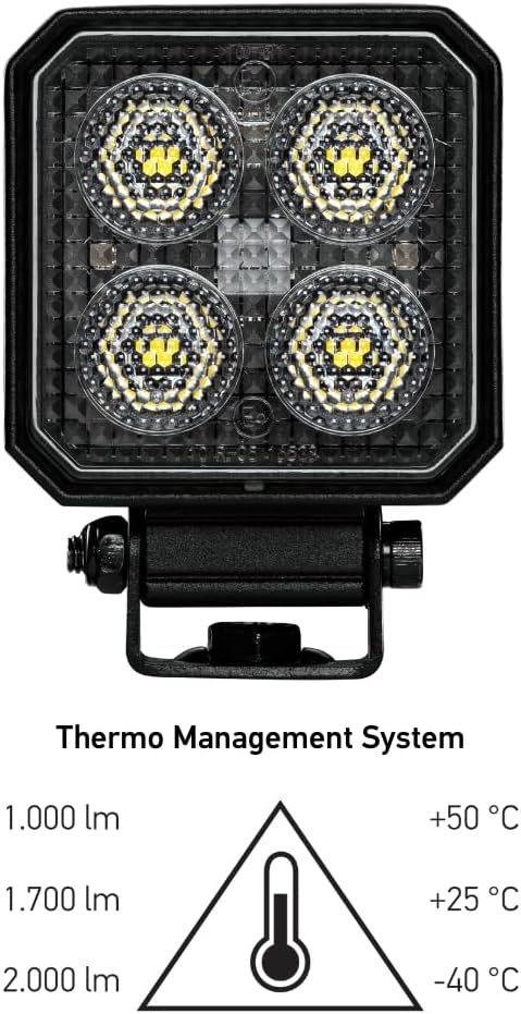 HELLA - LED-Arbeitsscheinwerfer - Valuefit TS1700 - 12/24V - 1700lm - geschraubt/Anbau - schwenkbare