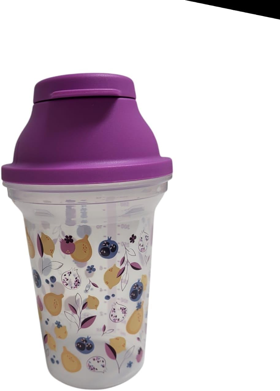 Tupperware Backen Mix-Fix klein 350ml 350 ml Shaky Shaker transparent lila Zitronen Mixer Proteinsha