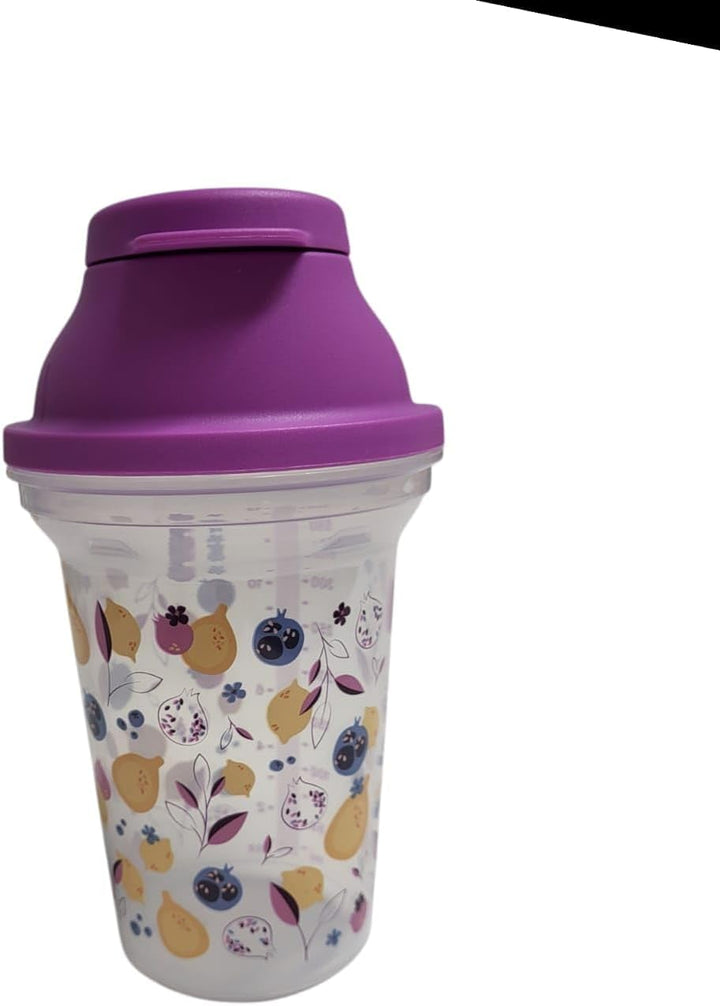 Tupperware Backen Mix-Fix klein 350ml 350 ml Shaky Shaker transparent lila Zitronen Mixer Proteinsha