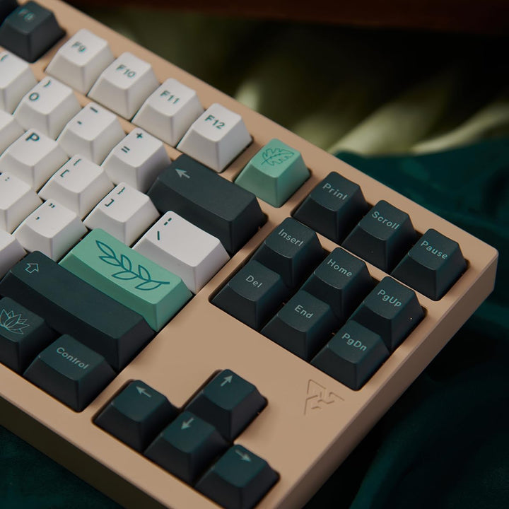 141 Tasten PBT Botanical Keycaps Cherry Profile DYE-SUB Geeignet für 61/64/68/84/87/96/104/108 Mecha