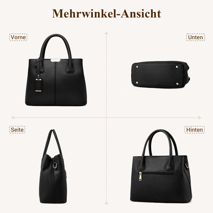 DIRRONA Elegant Damen Handtasche Schultertasche Gross Kapazität Umhängetasche Beiläufig Reise Tasche